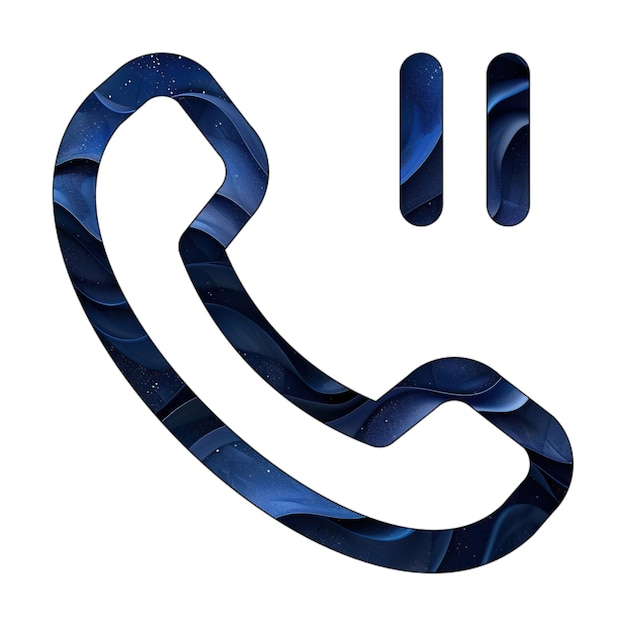 icône lumière téléphone pause bleu dégradé design de style d'arrière-plan