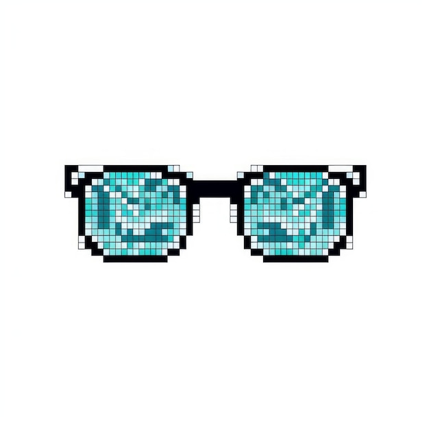 Icône de lunettes pixel