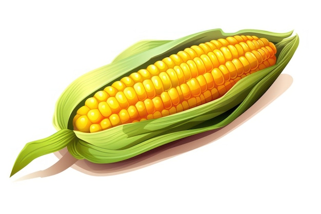 Icône de maïs grillé sur le blé sur fond blanc ar 32 v 52 ID d'emploi 622fa41d10db4ae7869563d80a6aebe2