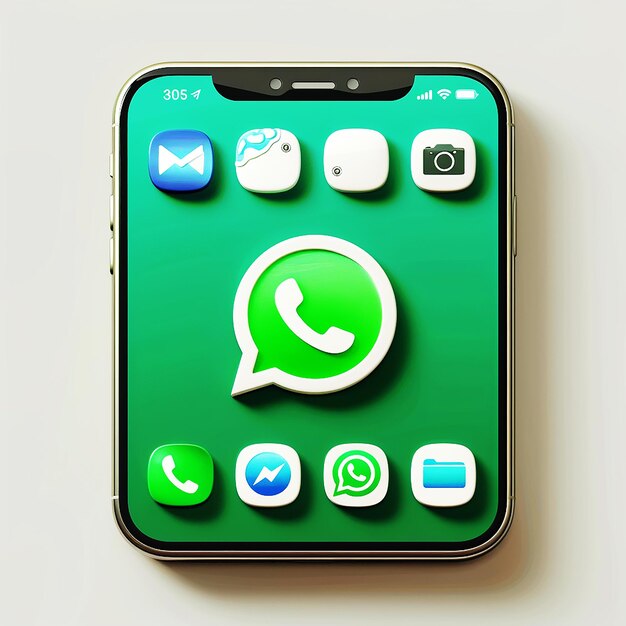 Photo l'icône des médias sociaux whatsapp