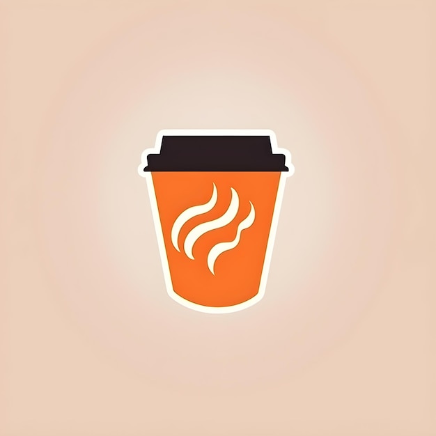 Icône minimaliste de tasse à café jetable à emporter