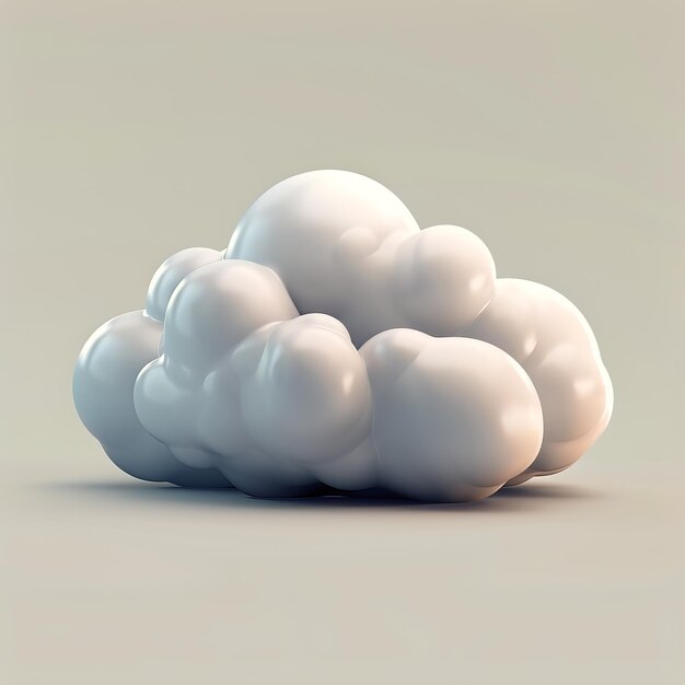 Icône Nuage 3D