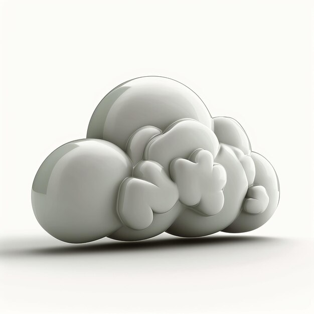 Icône Nuage 3D