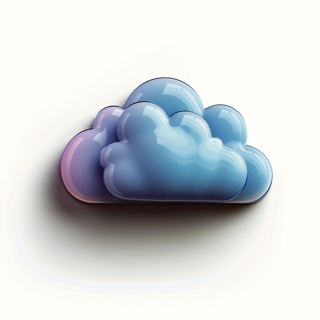 Icône Nuage 3D