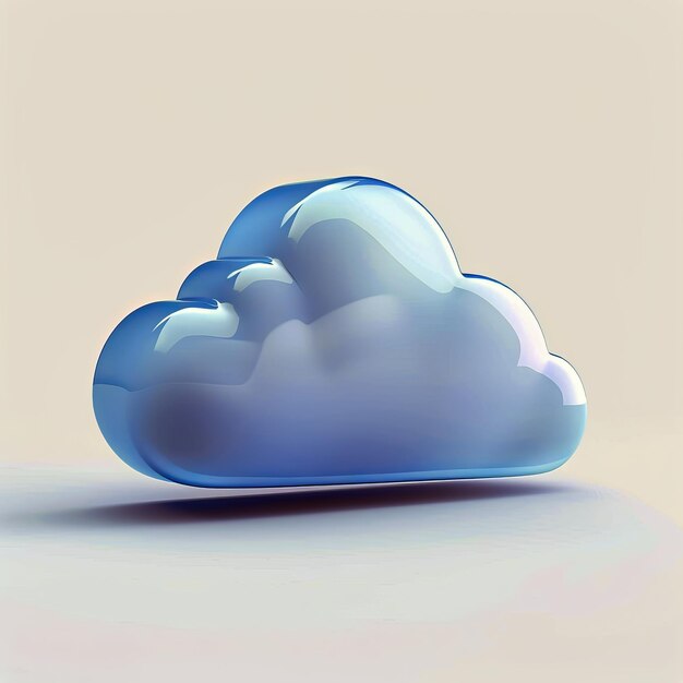 Icône Nuage 3D