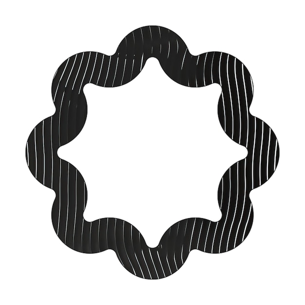 l'icône de l'octogramme d'étoile des lignes blanches noires texture