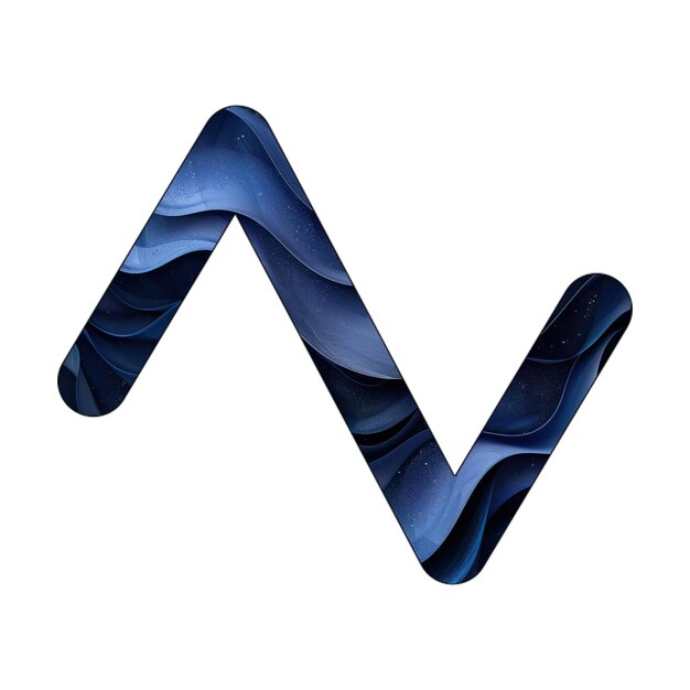 icône d'onde triangle bleu dégradé design de style d'arrière-plan