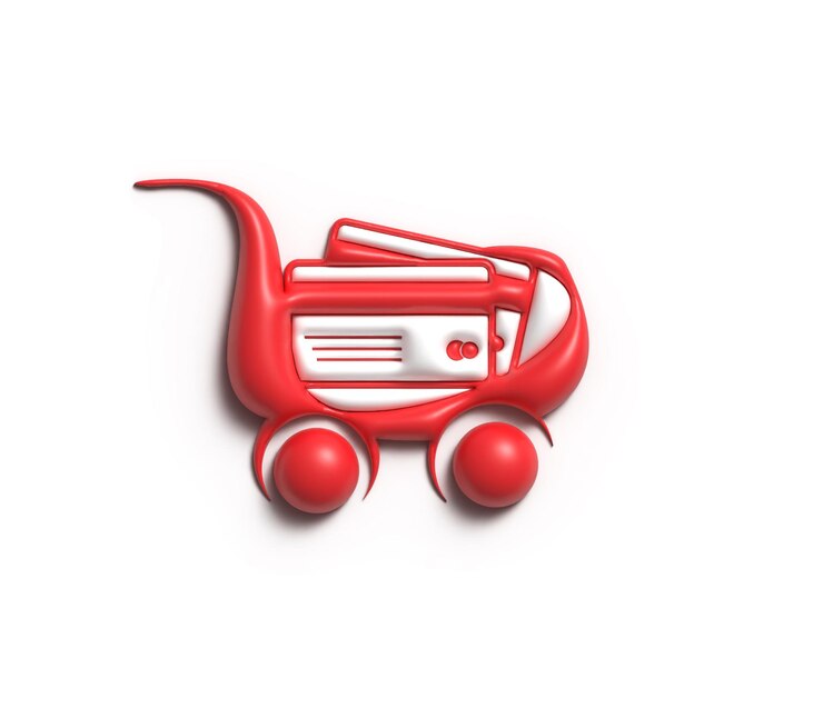 Photo icône de panier shopping saint valentin illustration 3d design
