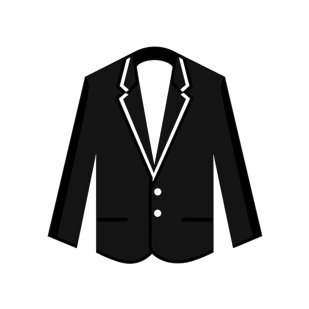 Icône plate minimaliste d'une veste blazer