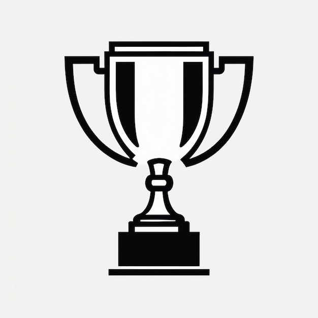 Icône plate vectorielle du trophée