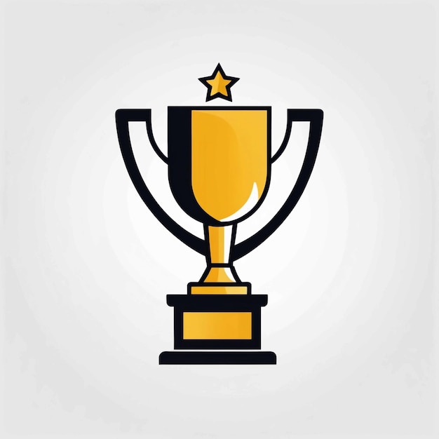 Icône plate vectorielle du trophée