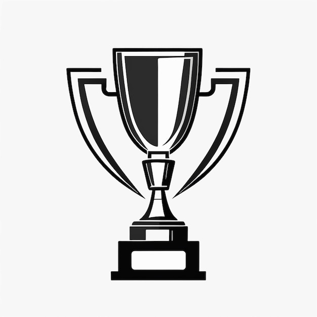 Icône plate vectorielle du trophée