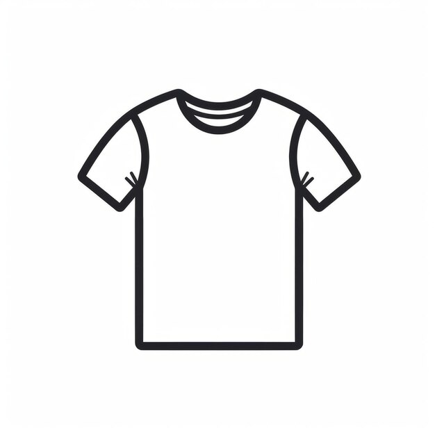 Icône de T-shirt minimaliste pour le design de ligne