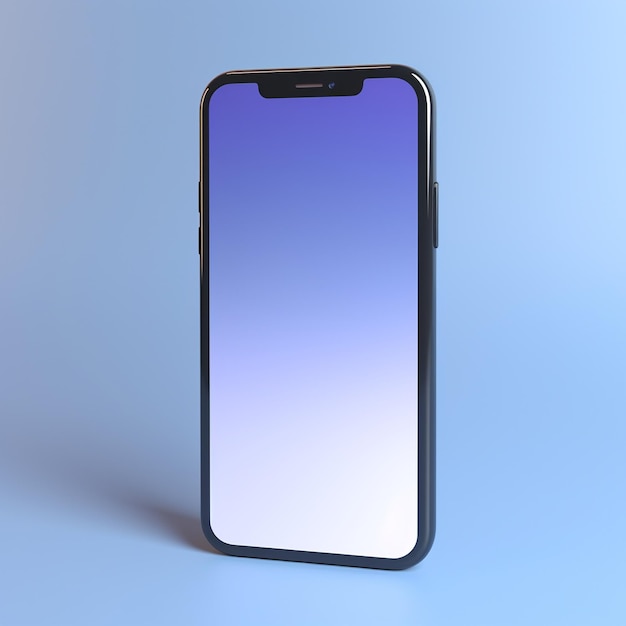 Icône de téléphone en blanc 3D Logo de l'appli mobile Mockup d'appel Arrière-plan