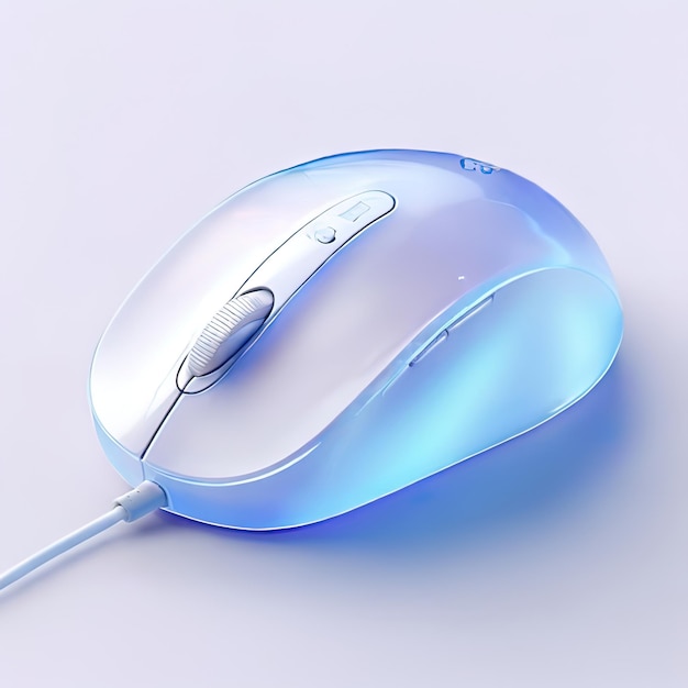 Icône en verre brillant stylisé de la souris ordinateur ordinateur périphérique de saisie de la souris