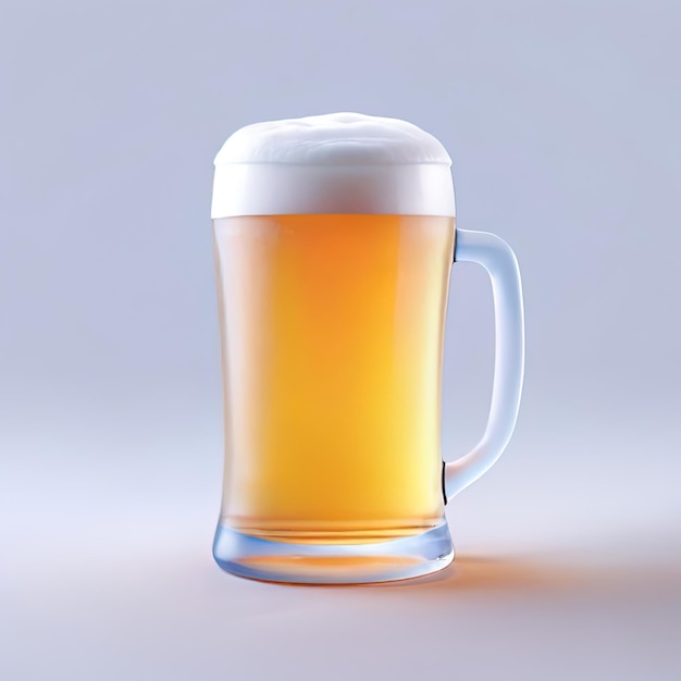 Icône en verre stylisé brillant de bière, d'alcool, de boisson alcoolisée