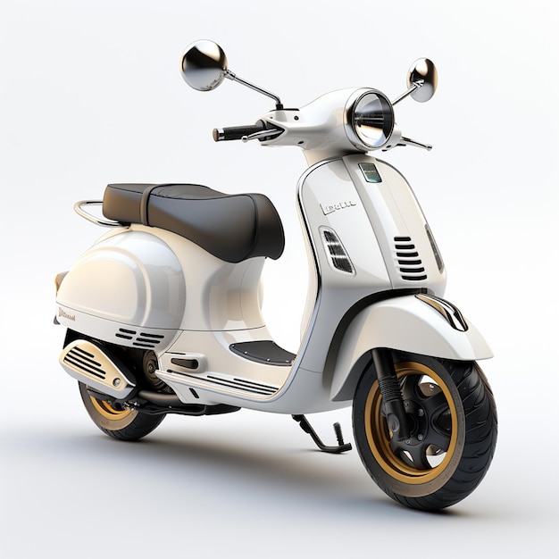 icône vespa illustration de rendu 3d isolée