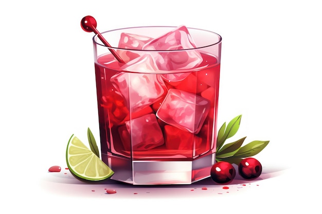 Icône de Vodka Cranberry sur fond blanc ar 32 v 52 ID d'emploi c70c43c291424fc99ca21936c1b7374e