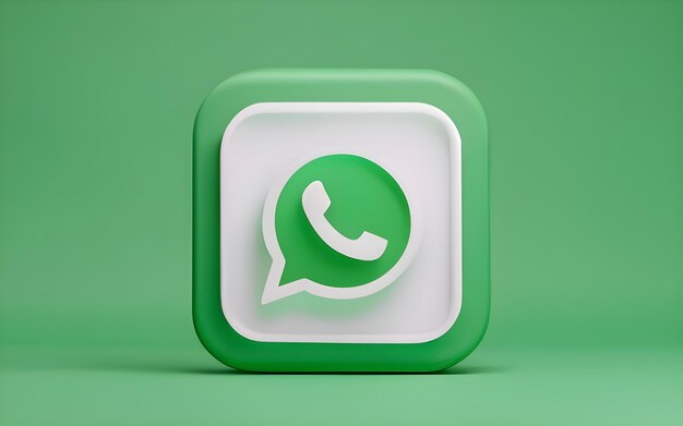 Icône WhatsApp 3D a été générée