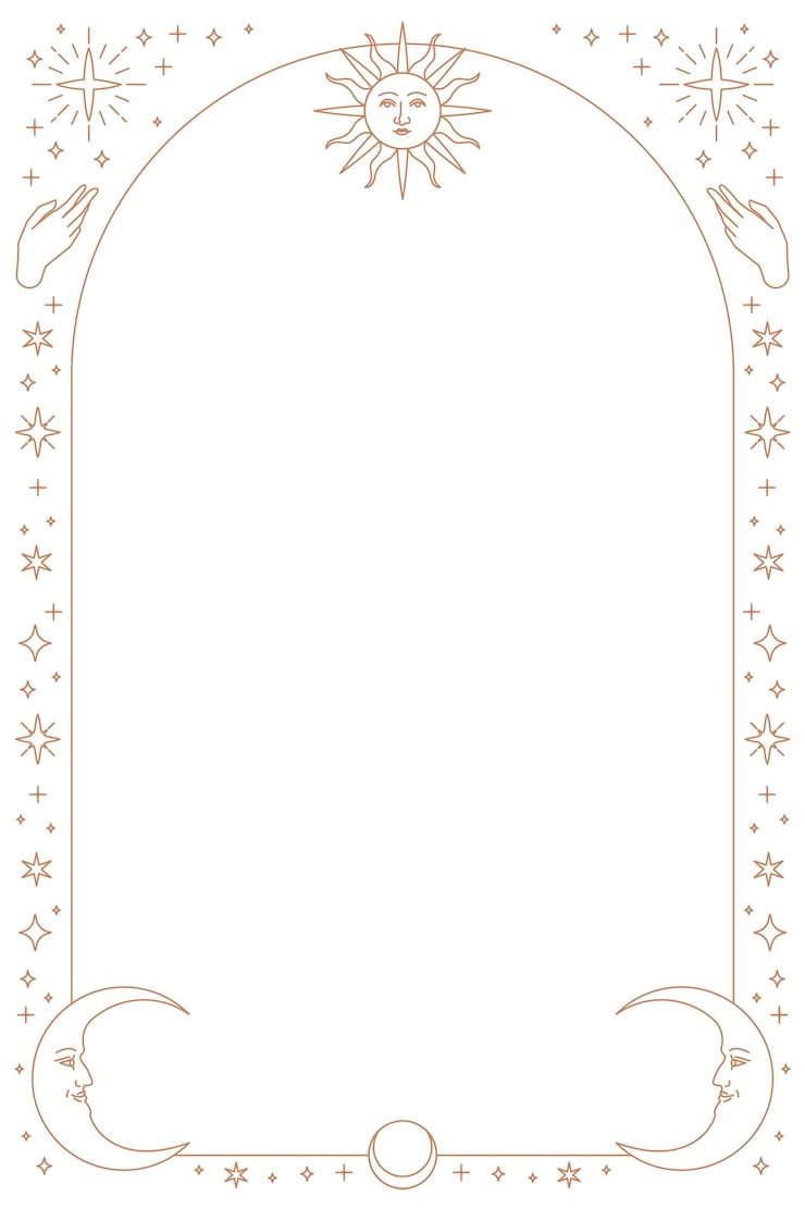 Photo des icônes célestes en png en fond de téléphone en brun