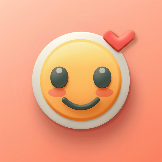 Des icônes emoji mignons en 3D