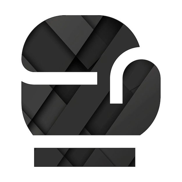 Icones de l'image gants de boxe arrière-plan rectangle noir