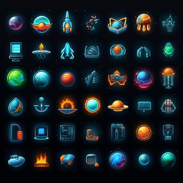 Icones isométriques futuristes Jeu d'emoji technologique 3D et Biz Art pour la transformation numérique des mondes virtuels