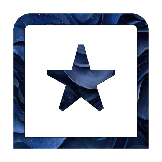 icônes photo étoile carrée design de style d'arrière-plan en gradient bleu
