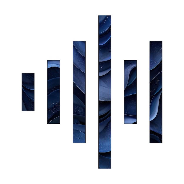 Photo icônes photo forme d'onde chemin gradient bleu design de style d'arrière-plan