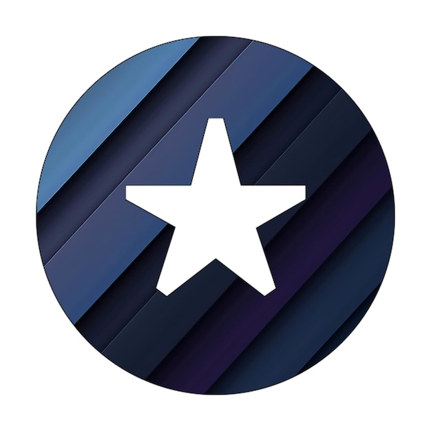 icônes de photo icône de cercle d'étoile bleu cyan texture diagonale sombre
