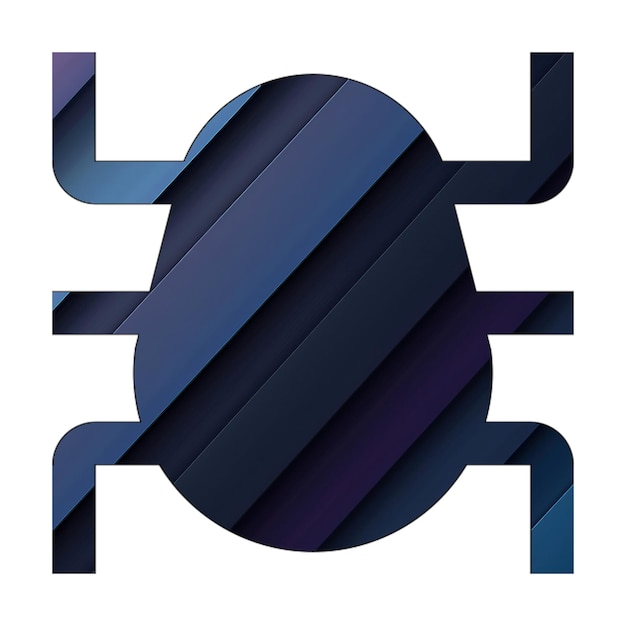 Photo icônes de photos icône de bug bleu cyan texture diagonale foncée