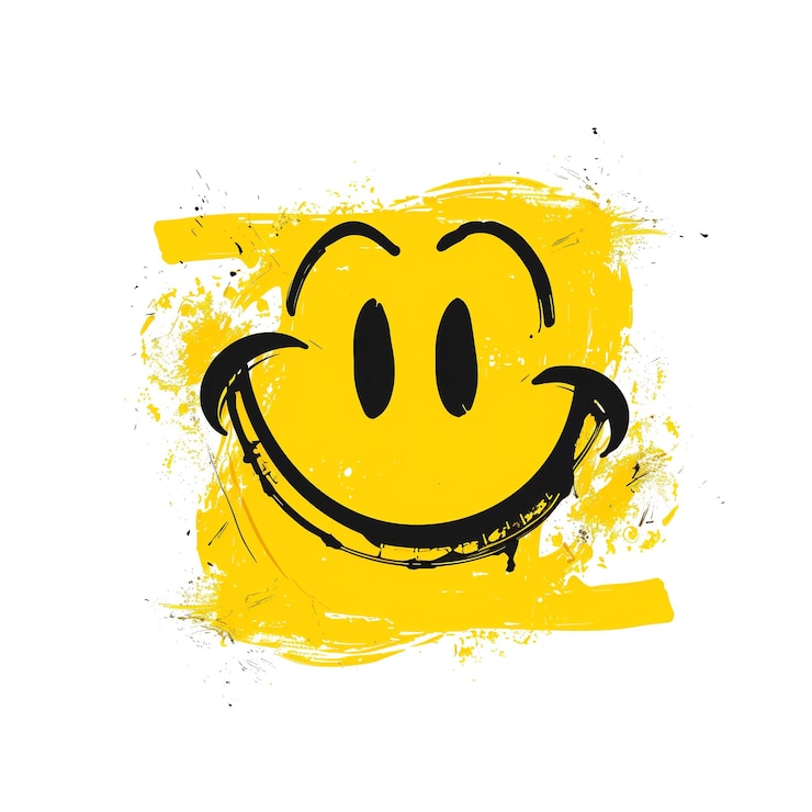 Photo les icônes souriantes avec une jolie sensation de dessin 2d