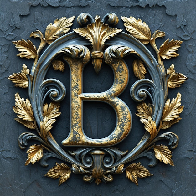 Photo idée créative de conception de décoration de la lettre b