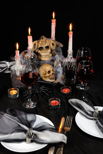 L'idée de créer un entourage de décor de table pour Halloween