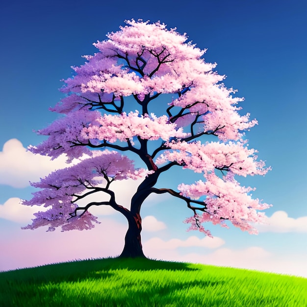 Idée de modèle d'arbre de sakura pour un jeu