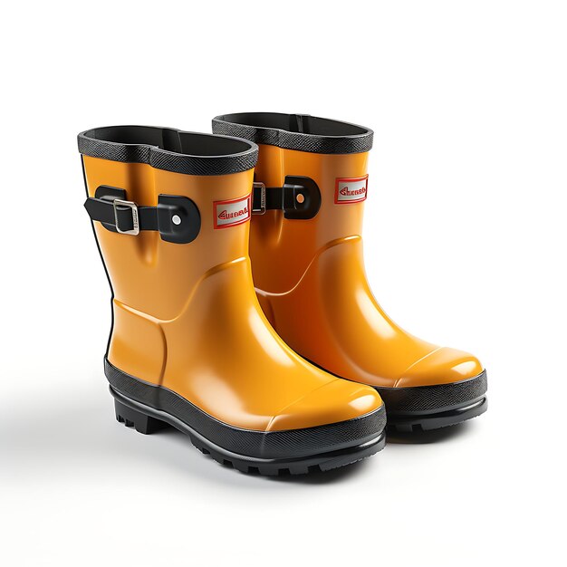 Idées mignonnes bottes de pluie en caoutchouc de base pour enfants avec poignée sur poignées Cl nouveau concept créatif