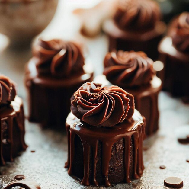 Des idées de mini gâteaux au chocolat