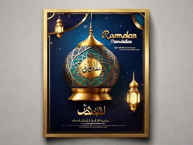 Photo des idées de palette de couleurs de conception psd époustouflantes pour le ramadan mubarak