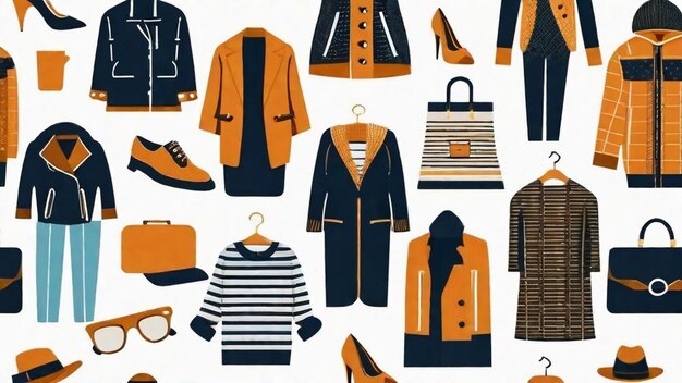 Photo les idées et les styles de vêtements à la mode