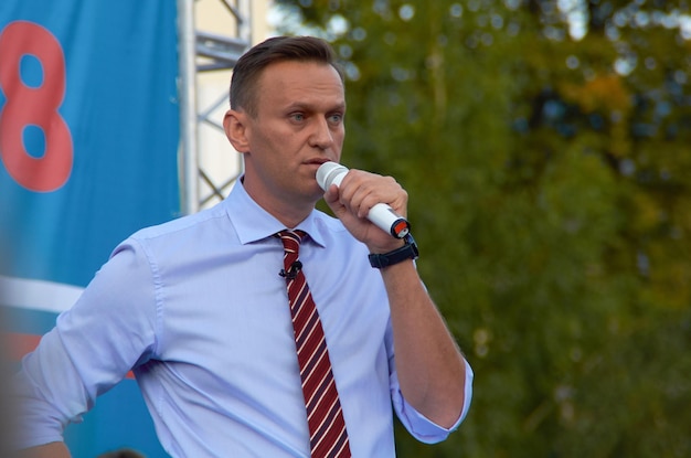 IekaterinbourgRussie09162017Alexey NavalnyLe chef de l'opposition russe lors d'un rassemblement contre la corruption