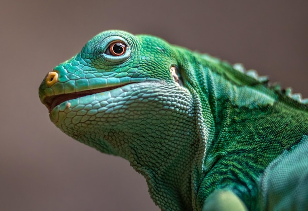 L'iguane à bandes des Fidji