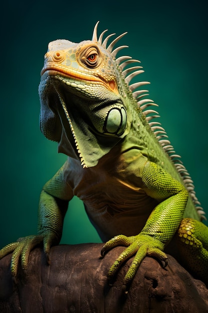 l'iguane dans la photographie de la faune des arbres