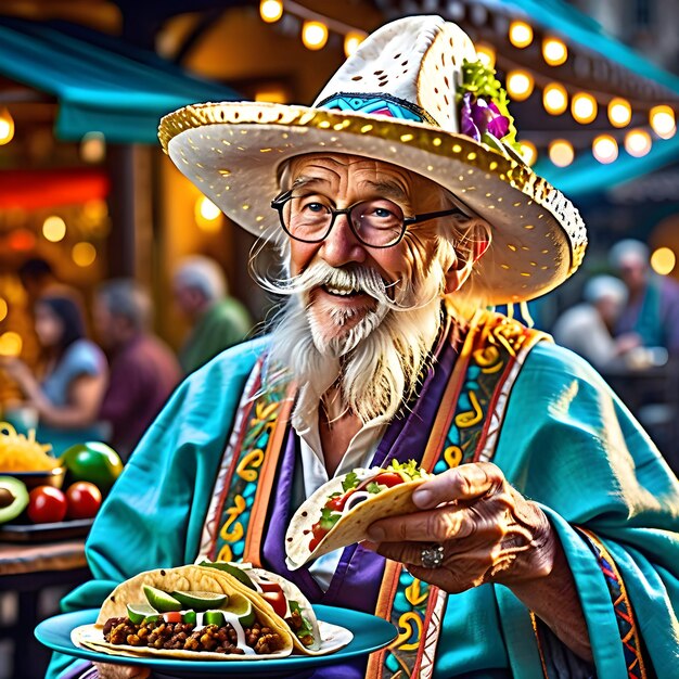 Il était une fois un vieil homme excentrique qui avait une obsession particulière pour les tacos.