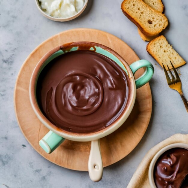 Photo il s'agit d'une tasse de chocolat colombienne.