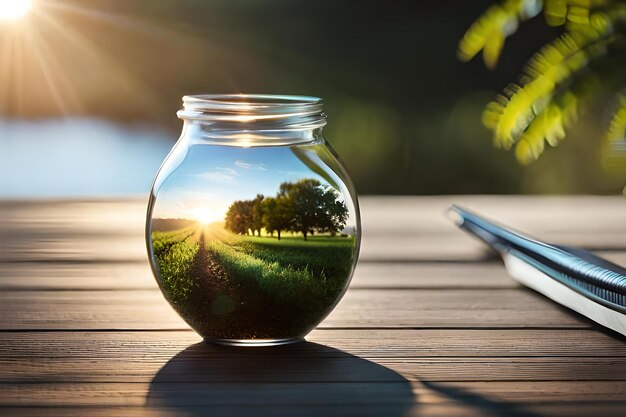 Il table et le soleil brille dans cette classe réaliste