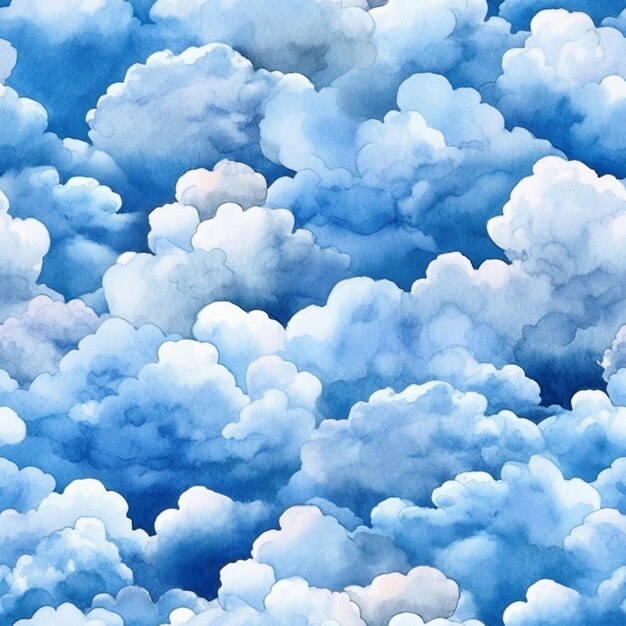 Il y a beaucoup de nuages qui sont dans le ciel ensemble générative ai