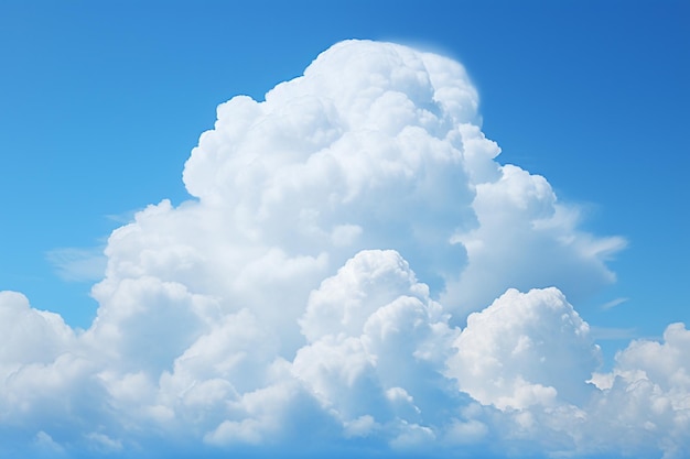 Il y a un grand nuage qui est dans le ciel au-dessus de l'eau générative ai