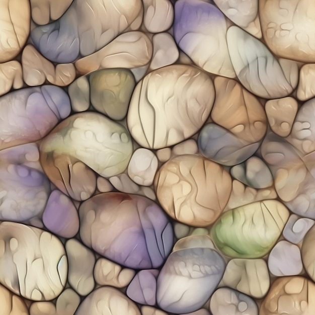 Il y a une image d'un tas de roches qui sont mélangées ensemble générative ai