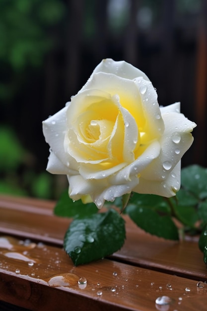 Il y a une peinture à l'aquarelle de fleurs sur un fond blanc génératif ai