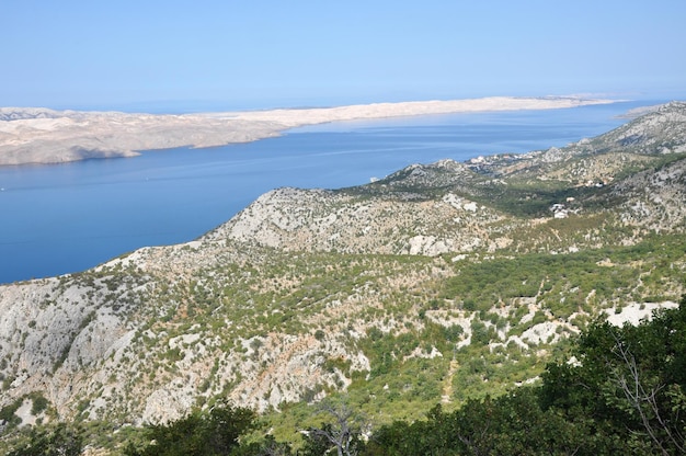 Une île calcaire en Croatie